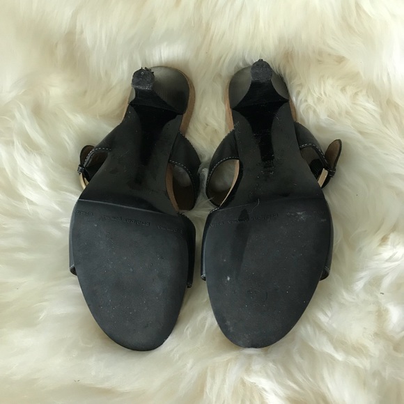 Circa Joan David Buckle Leather Heel Sandals, 7M - Picture 6 of 6